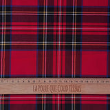 Coupon 50 cm - Tartan / Dan Rouge - Jaune