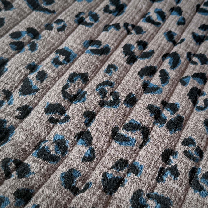 Matelassé Double Fauve Taupe / Double Gaze Unie Taupe