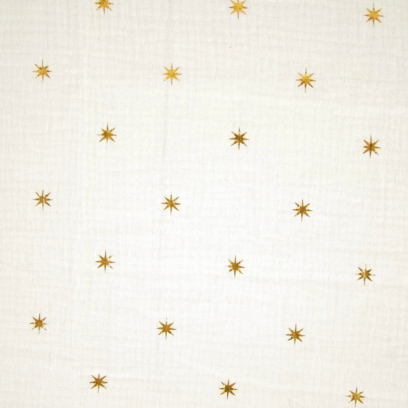 Mousseline de coton / Étoiles Dorées