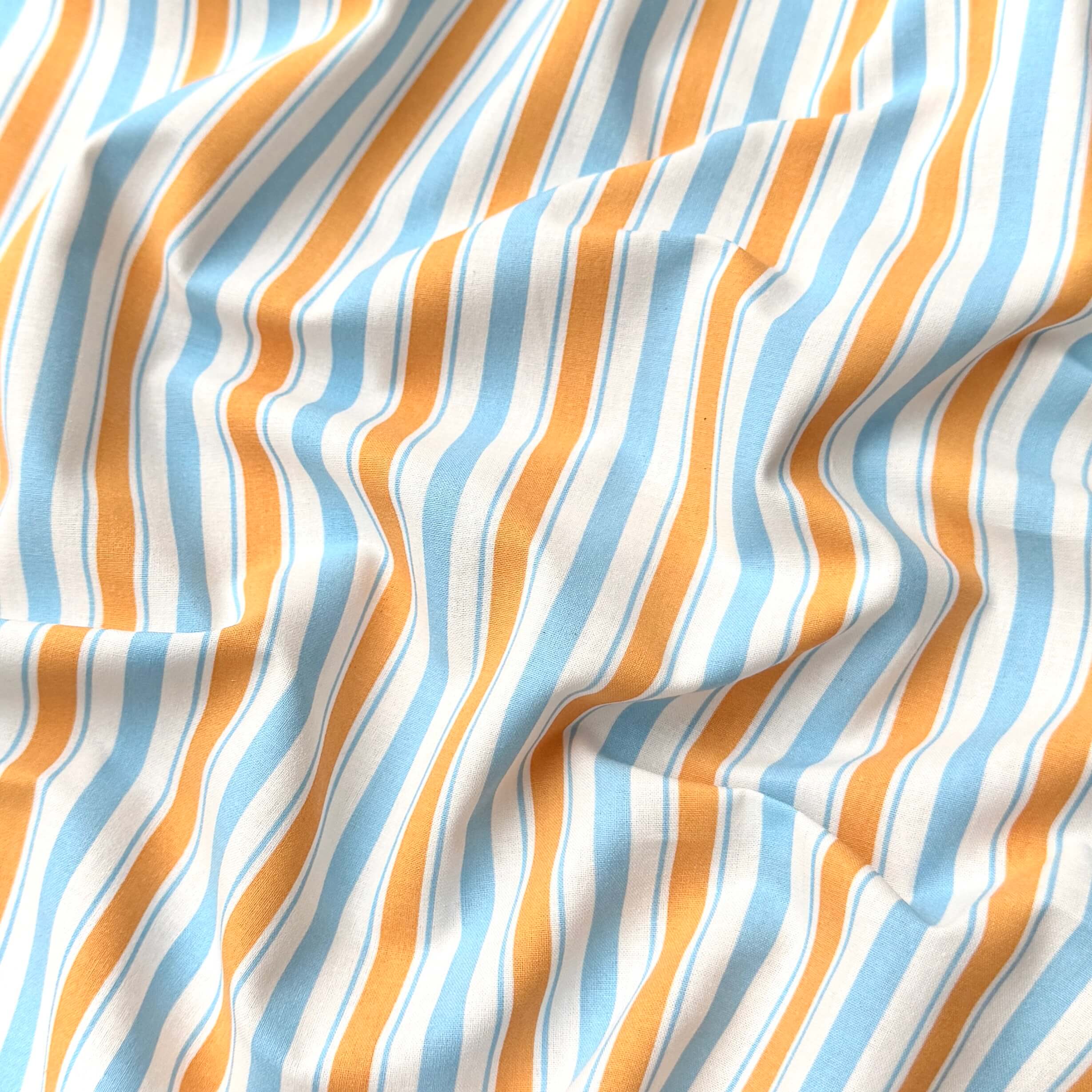 Coupon 1.5 m - Coton Imprimé / Lydia Bleu-Orange