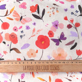 Digitally Printed Cotton / Roman Ecru-Yellow