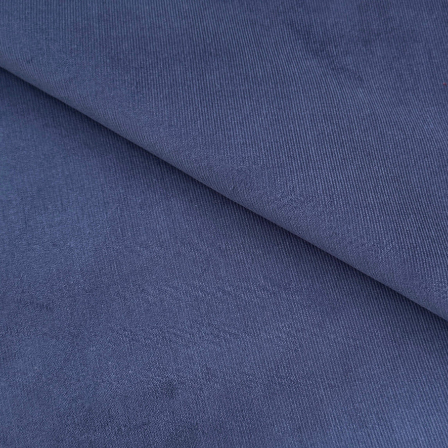 Velours Côtelé 1000 Raies / Uni Bleu Foncé