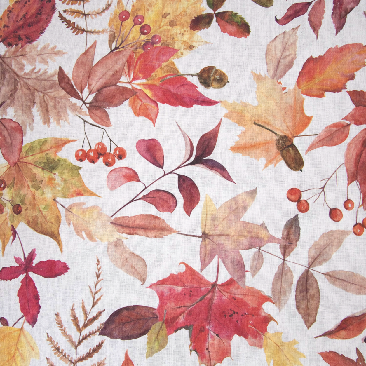 Canvas recyclé imprimé / Feuillage d’automne