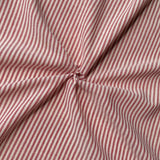 Coupon 1.8 m - Coton Viscose Rayé / Raytis Rouge