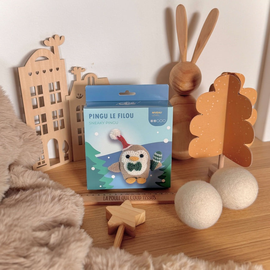 Kit Amigurumi - 🐧 Pingüino Astuto 🐧