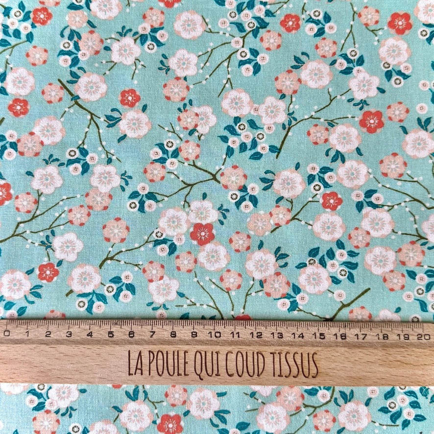 Algodón estampado / Cielo de Hokkaido