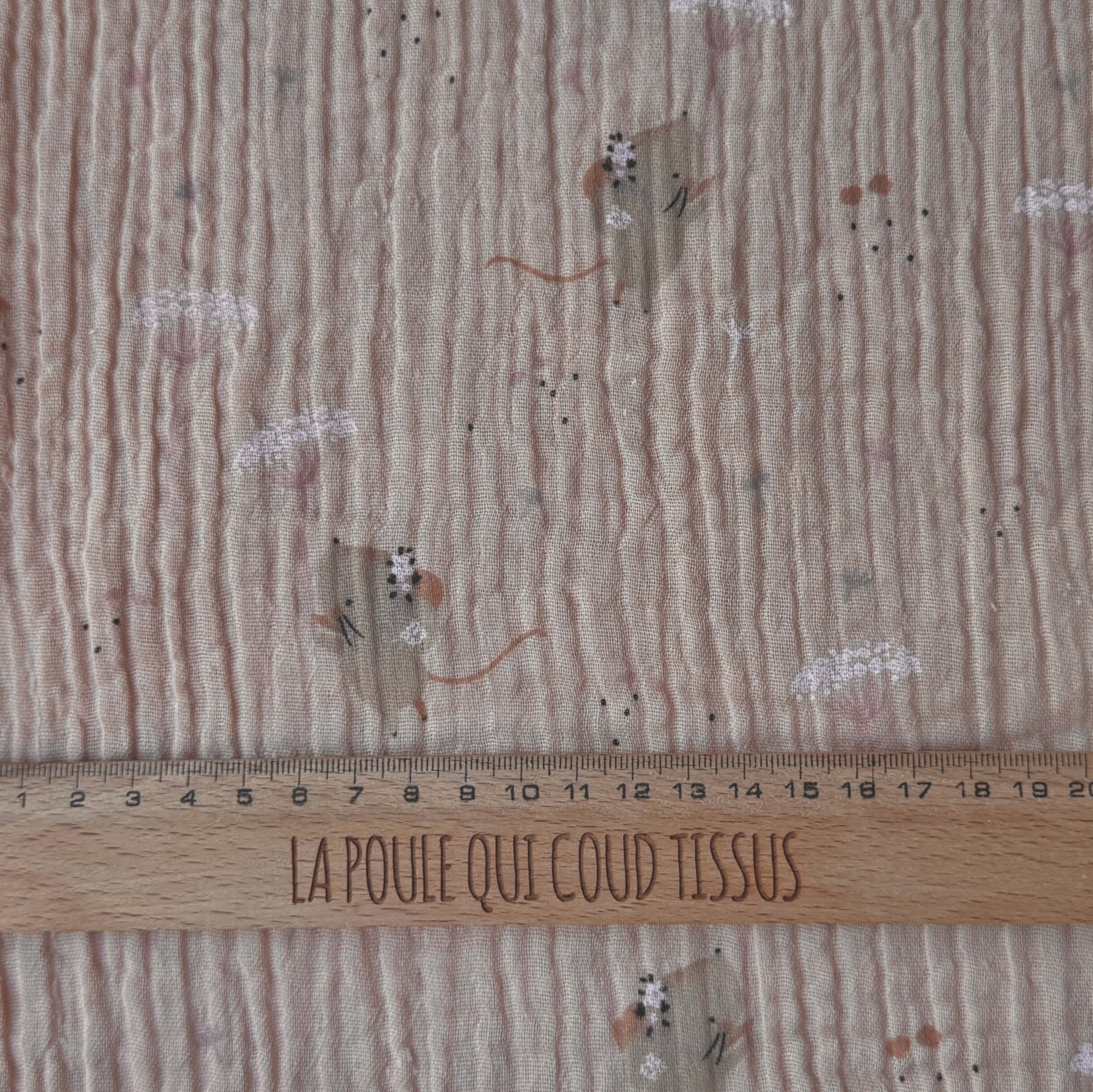 Coupon 1 Mètre - Double Gaze / Missou