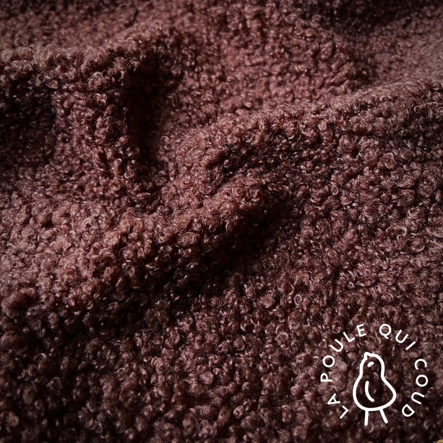 Coupon 1 Mètre - Teddy Peluche / Cacao