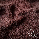 Coupon 1 Mètre - Teddy Peluche / Cacao