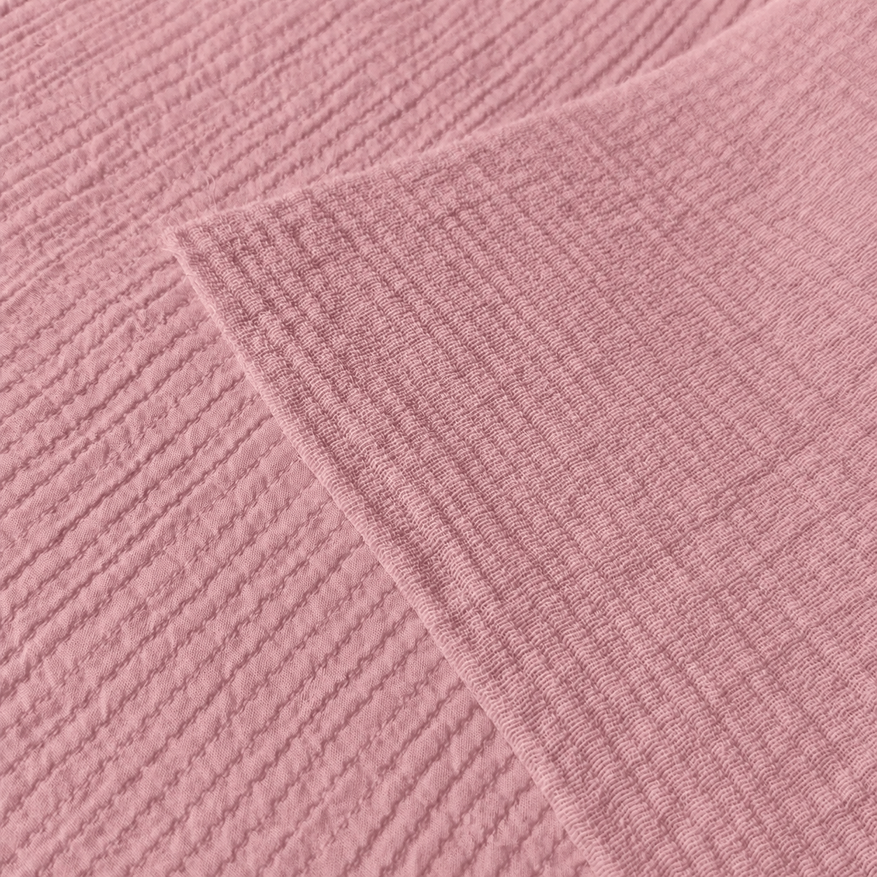 Coton Surpiqué / Vieux Rose