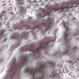Coupon 50 cm - Minky Bubble / Rose