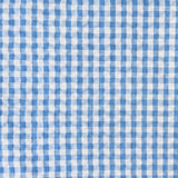 Coupon 1.8 m - Seersucker / Eli Blanc Cassé - Bleu