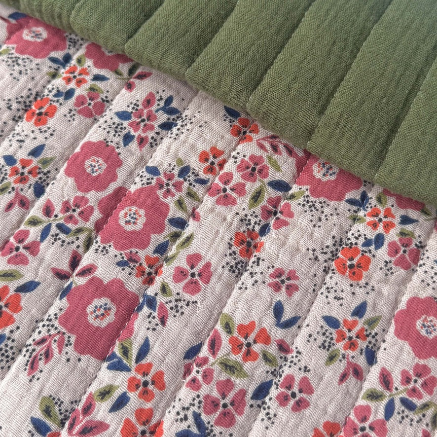 Matelassé Double Gaze Oscalia / Double Gaze Unie Fougère