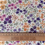 Coupon 80 cm - Coton à Impression Numérique / Romane Ecru-Jaune