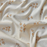 Jersey Côtelé / Yellow Flower GOTS