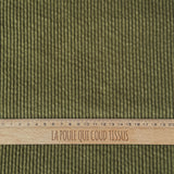 Coupon 1 Mètre - Velours Côtelé 100% Coton Cotis / Olive