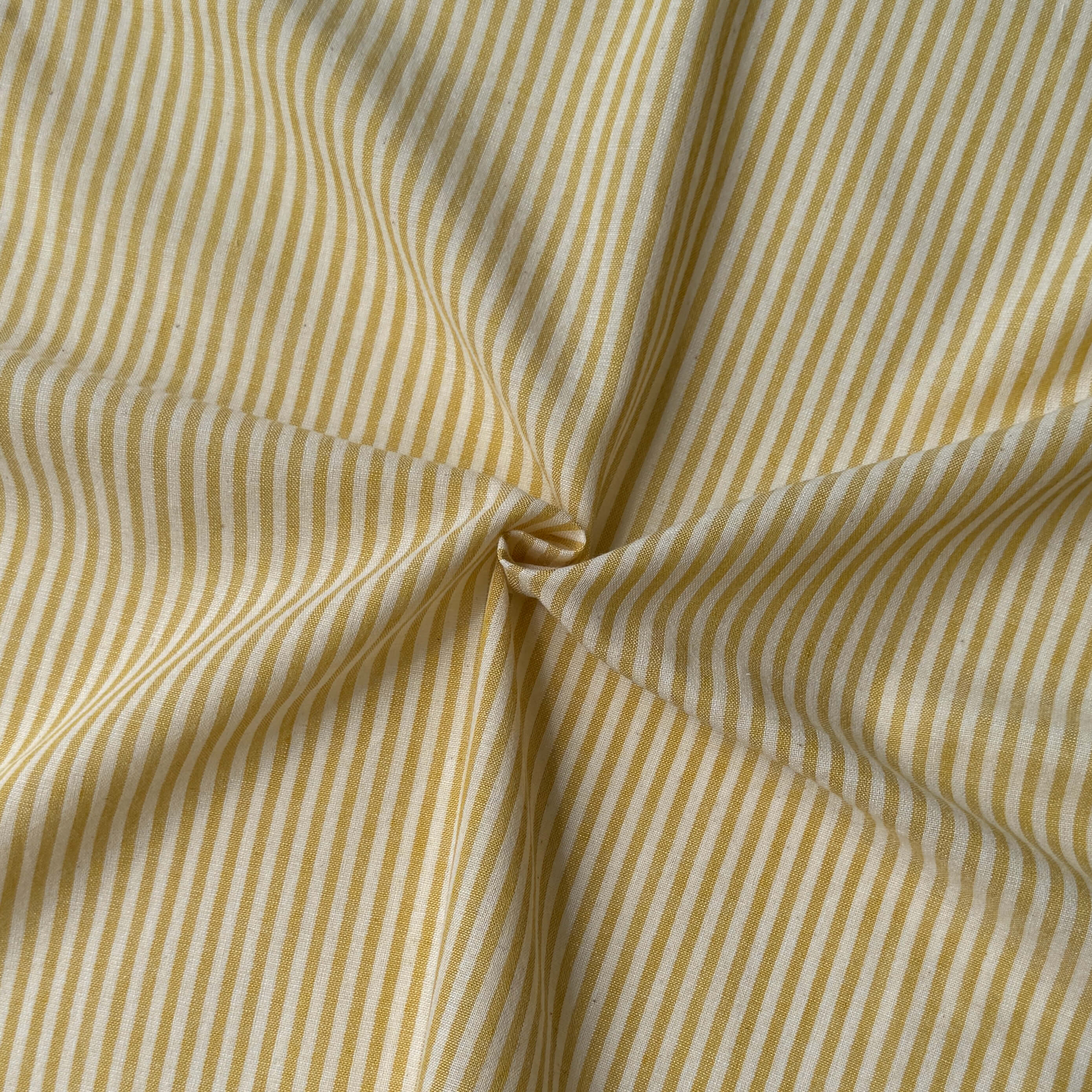 Coton Viscose Rayé / Raytis Jaune