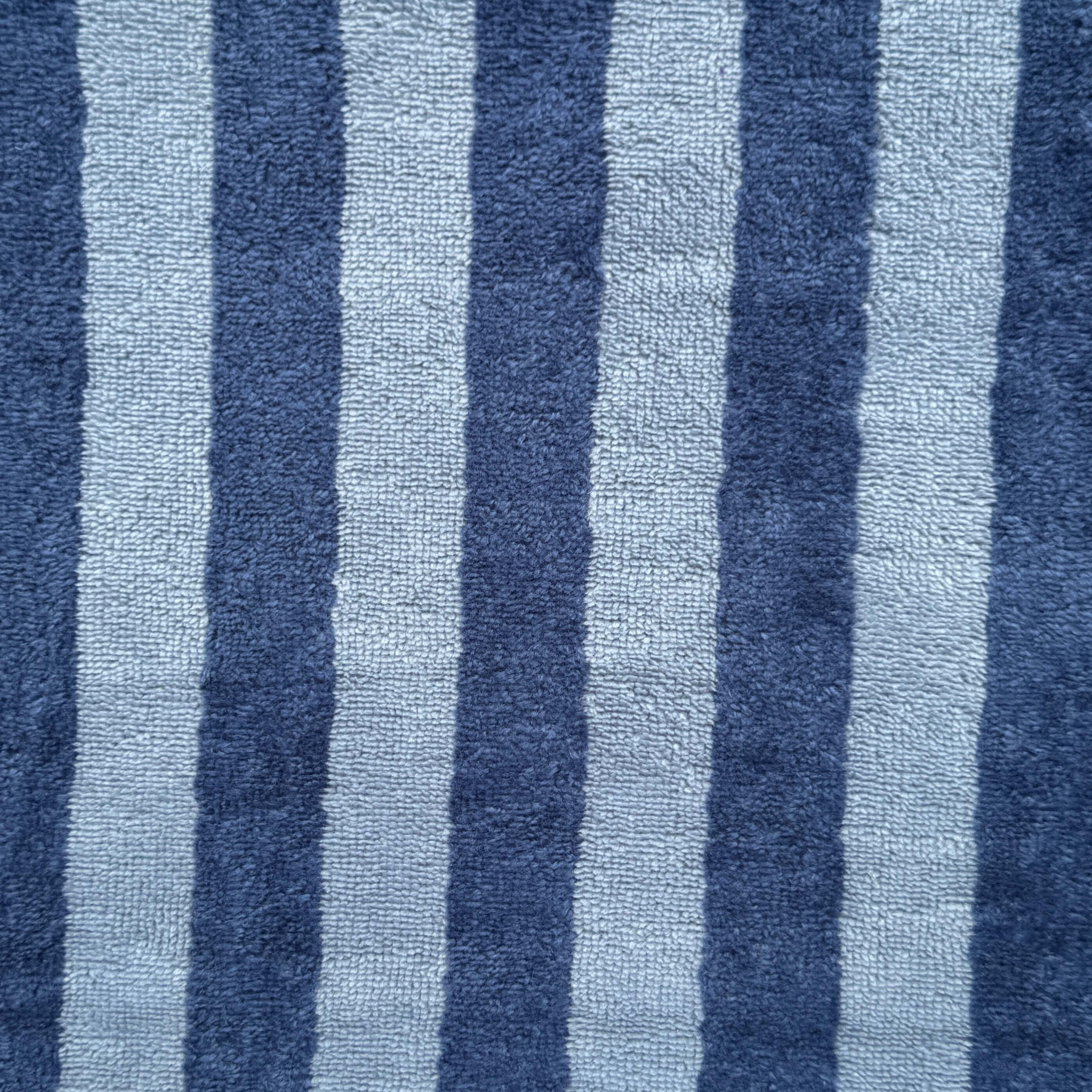 Micro Eponge Bambou  Rayé / Baltique  - Indigo