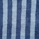 Micro Eponge Bambou  Rayé / Baltique  - Indigo