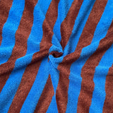 Micro Eponge Bambou  Rayé / Azur-Tofee