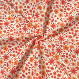 Coupon 80 cm - Coton Numérique Exclusif LPQC / Flola Orange-Rouge