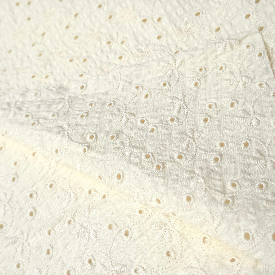 Seersucker Brodé / Sue Ecru
