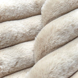 Coupon 1 Mètre - Fausse - Fourrure Cotelée / Barracuda Beige