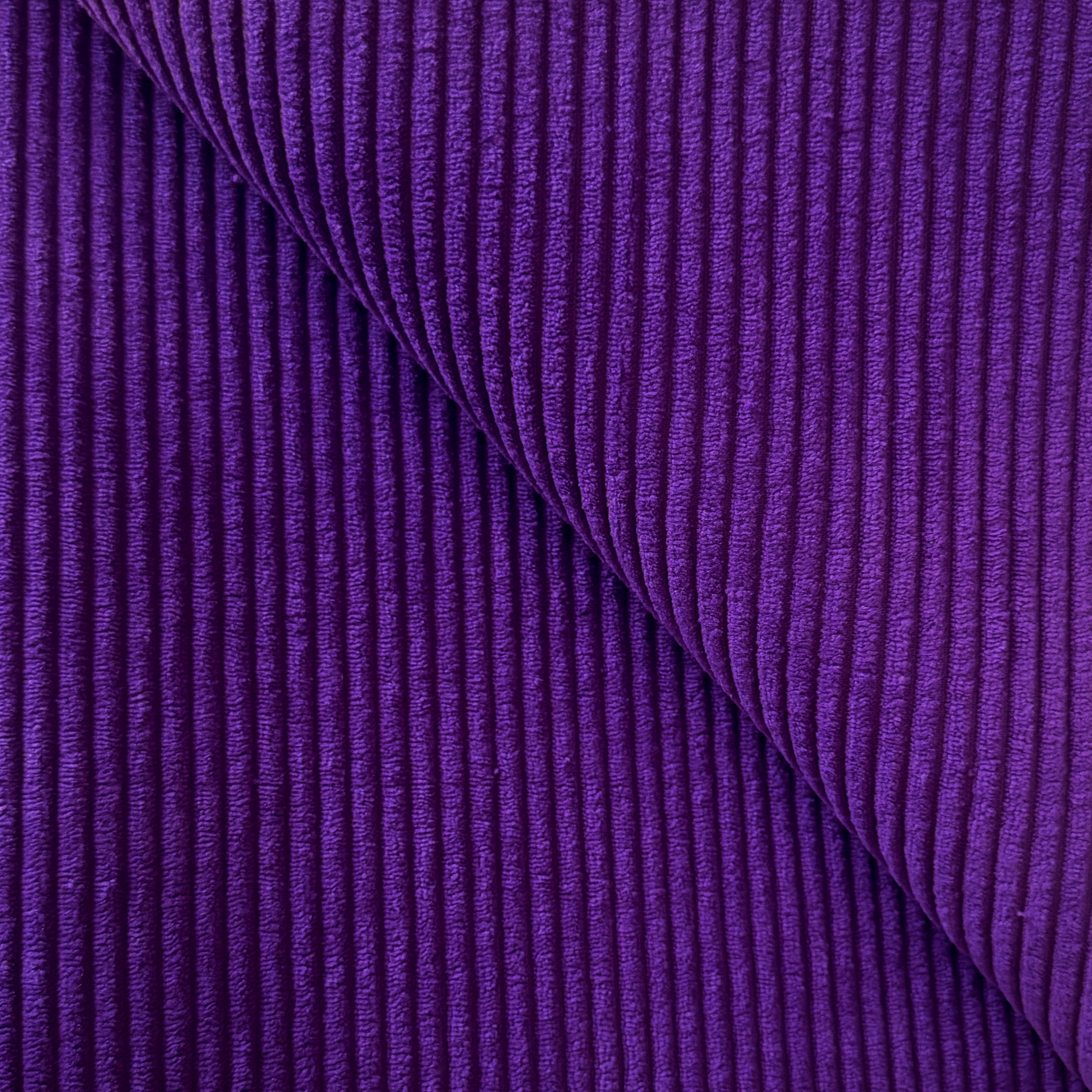 Coupon 90 cm - Velours Côtelé Huggy / Lavande