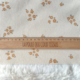 Jersey Côtelé / Yellow Flower GOTS