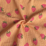 Coupon 2 Mètres - Double Gaze / Fragola