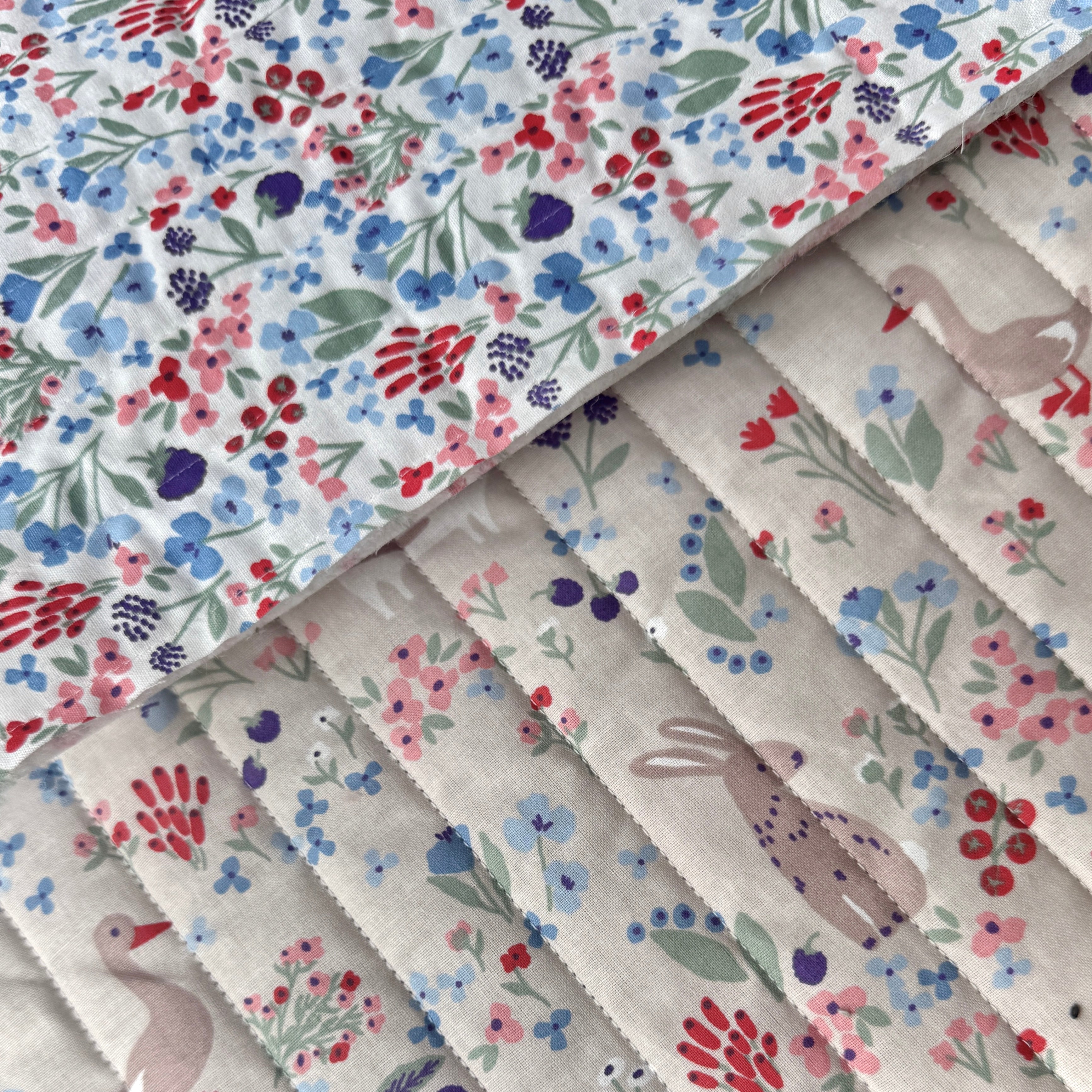 Matelassé Coton Imprimé Berries / Céline