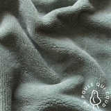 Coupon 1,80*1,20 m - Micro Eponge Bambou / Vert de gris