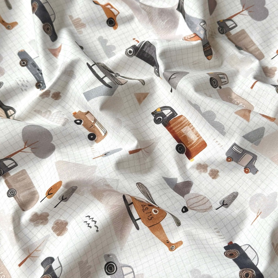 Coton à Impression Numérique / Roadtrip