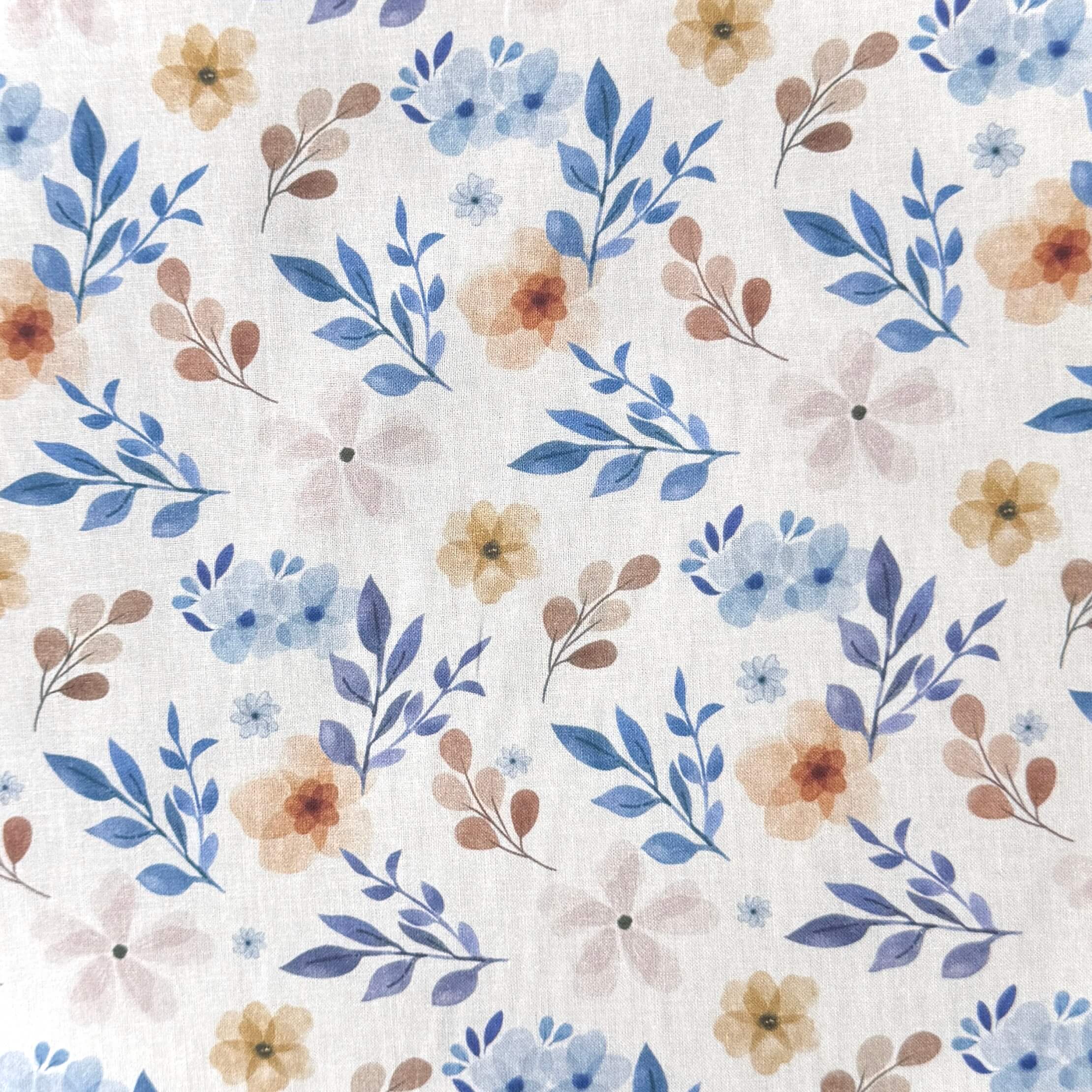 Coton à Impression Numérique / Zada Bleu