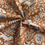 Coupon 90 cm - Coton Imprimé / Campana Camel