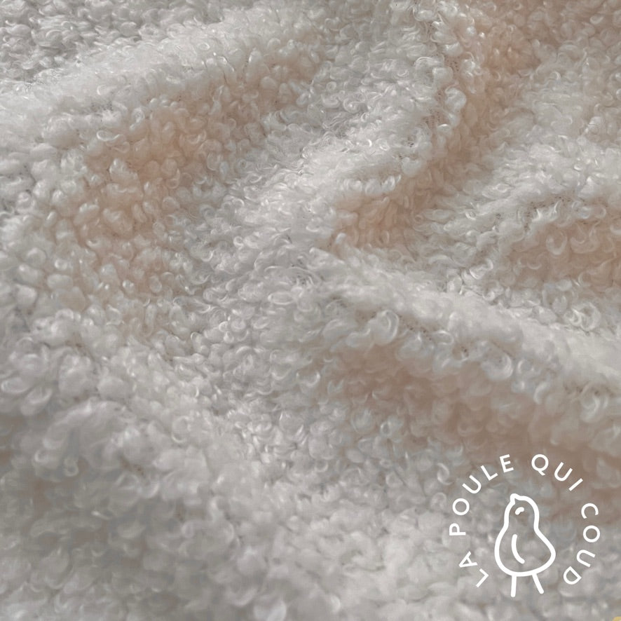 Coupon 80 cm - Teddy Peluche / Ecru