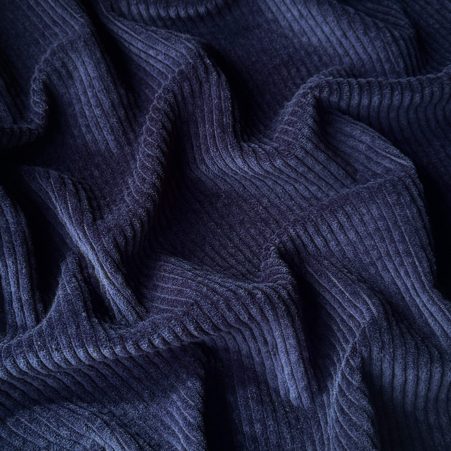 Velours Côtelé 100% Coton / Marine