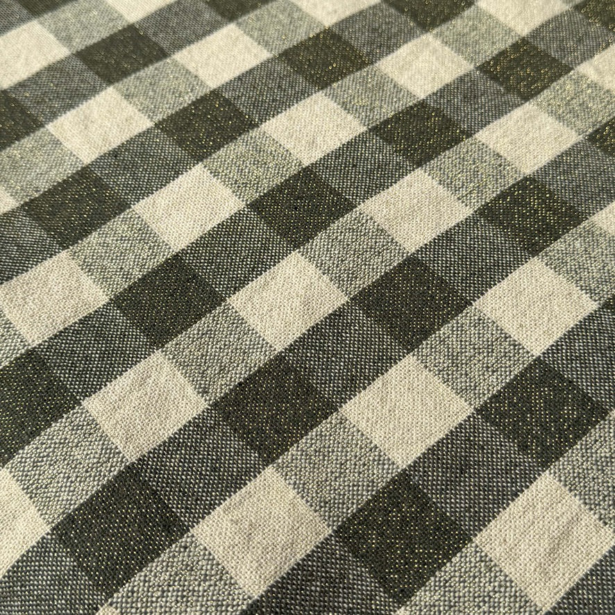 Coton Tissé  / Célestin Lurex Kaki Doré