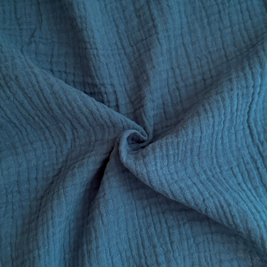 Coupon 80 cm - Double Gaze / Pierre Bleue