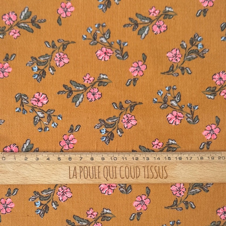 Velours Côtelé 1000 Raies / Lina Marine - Vert