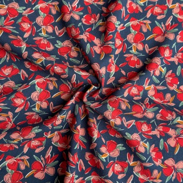 Coupon 80 cm - Viscose / Blossom Marine