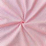Striped Cotton Viscose / Red Raytis