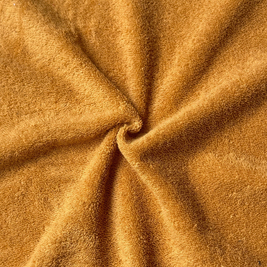 Coupon 1.4 m - Eponge Bouclette 100% Coton  / Spa Moutarde