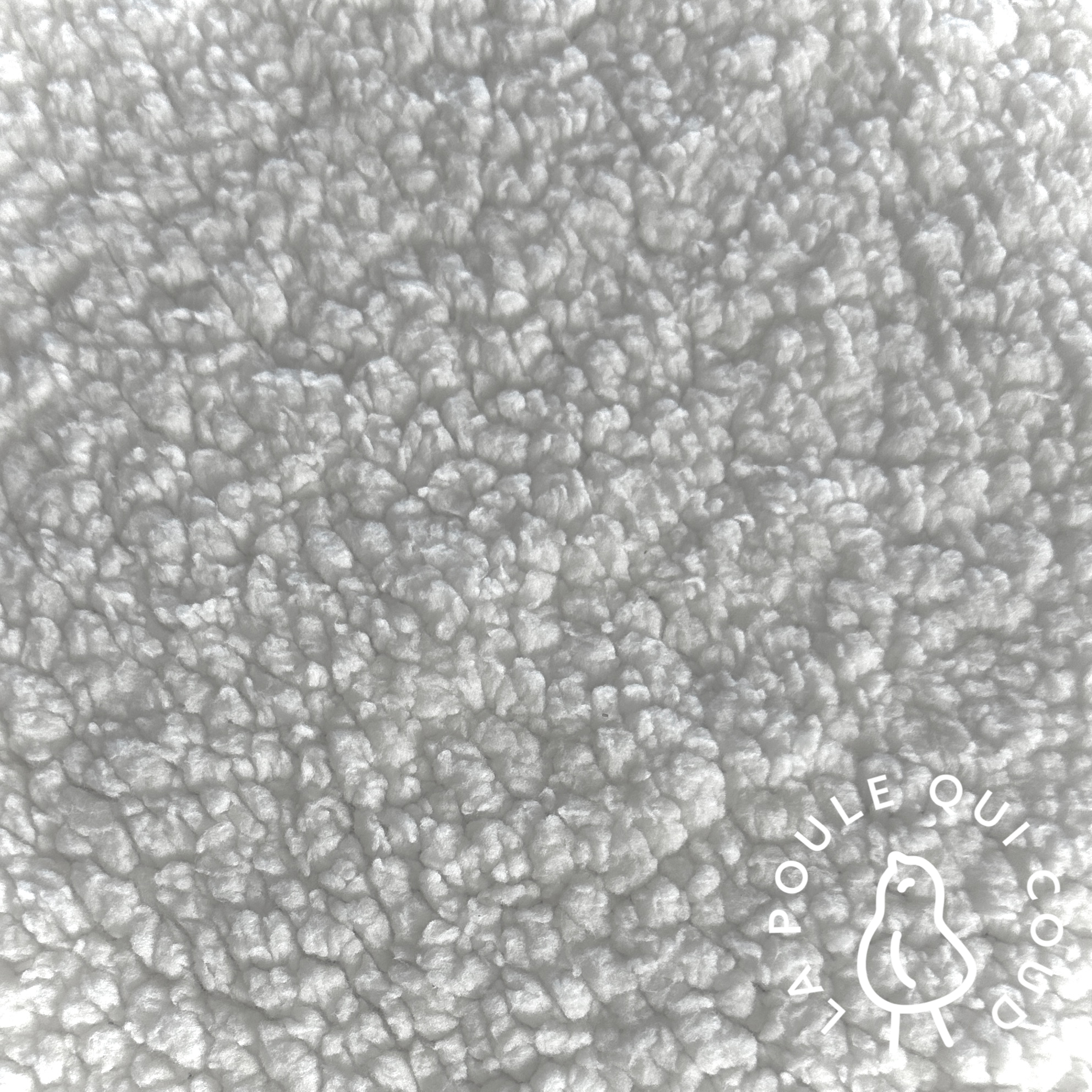 Coupon 80 cm - Sherpa / Blanc