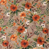 Coton à Impression Numérique / Camélia