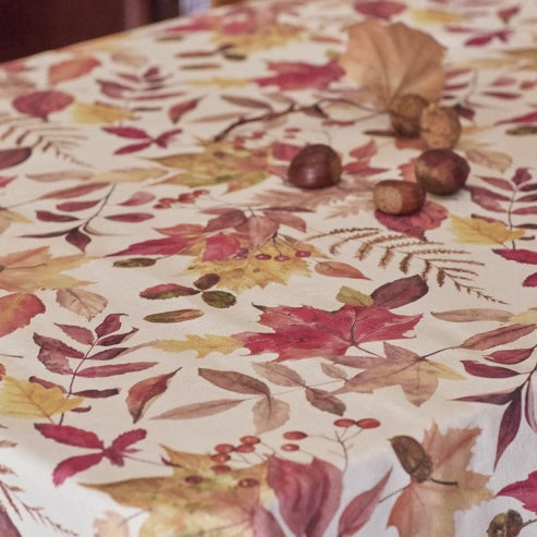 Canvas recyclé imprimé / Feuillage d’automne