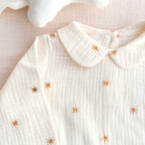 Mousseline de coton / Étoiles Dorées
