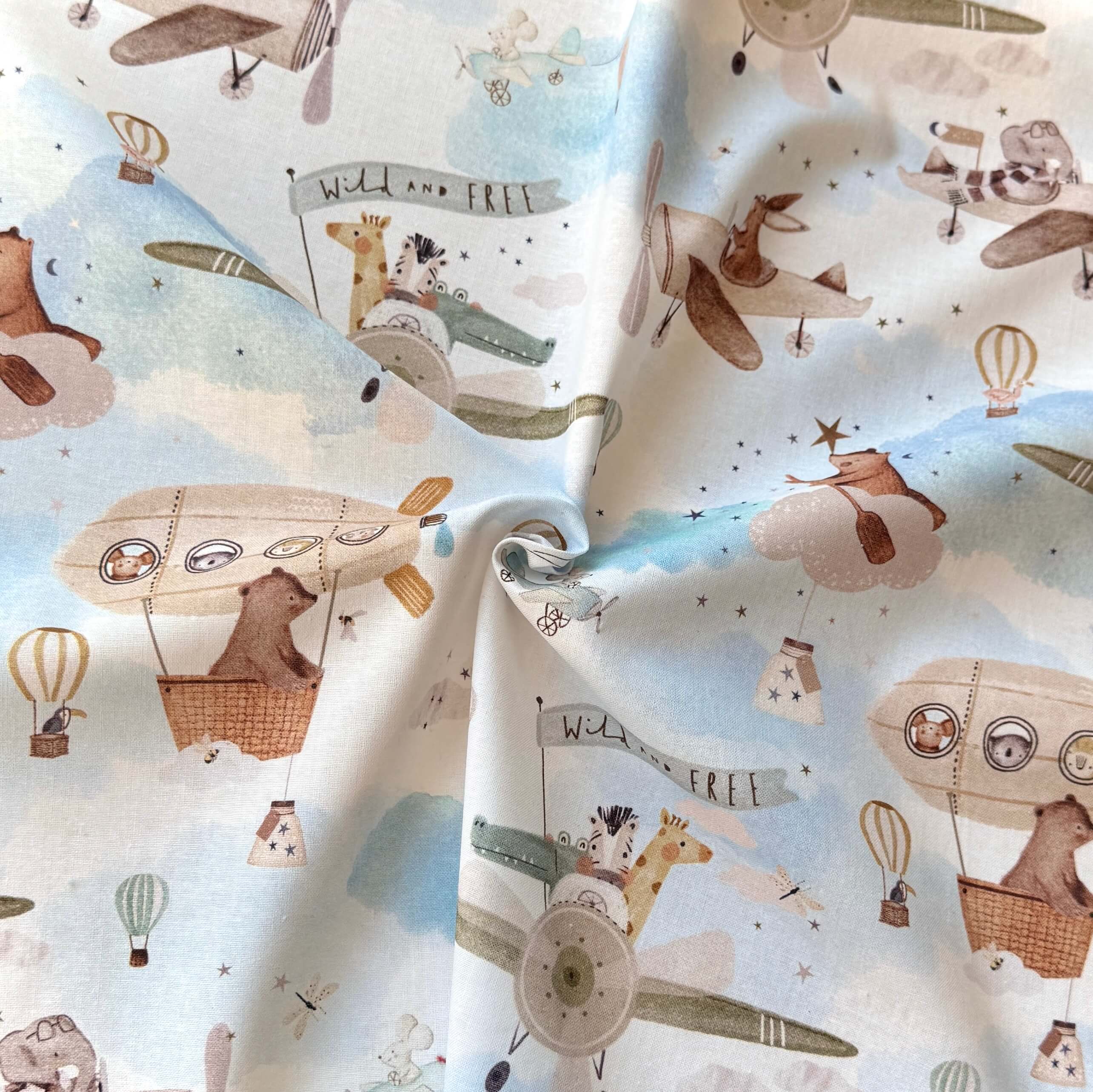 Coupon 90 cm - Coton à Impression Numérique / Wildair