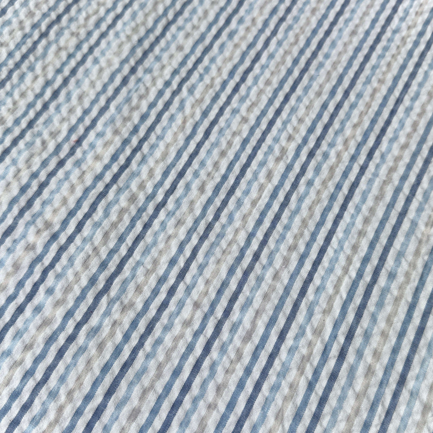 Seersucker / Joe Blanc Cassé - Bleu