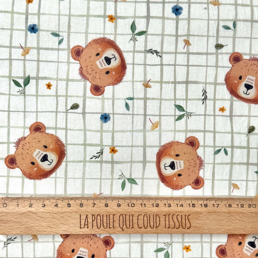 Coupon 100*110 cm - Coton à Impression Numérique / Albert
